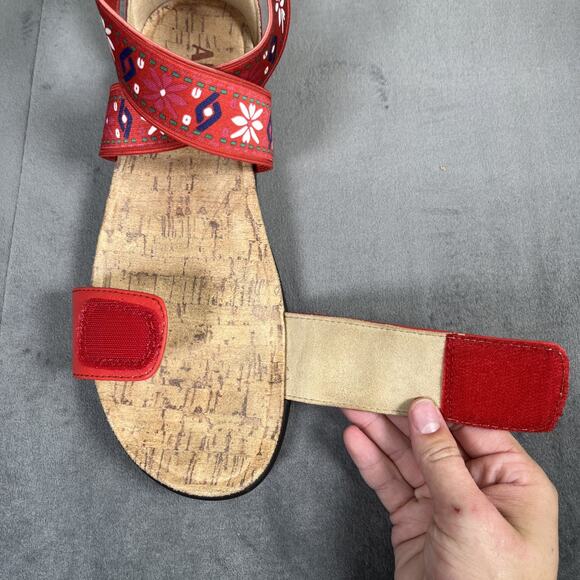 Alegria Lucia Red LUC-7764 Sandal Women Size 38 8-8.5 Benefits Charity - Picture 15 of 16